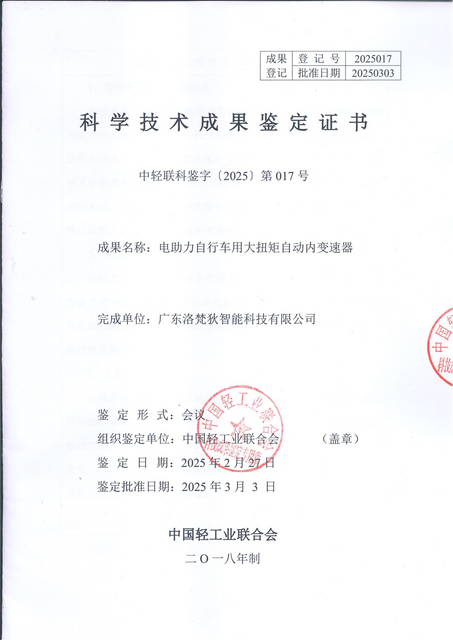 科学技术成果鉴定证书-国际先进水平